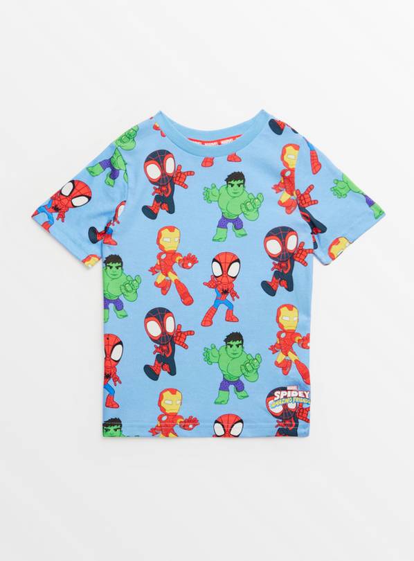Disney Spidey & Friends Blue Graphic T-Shirt 6-7 years